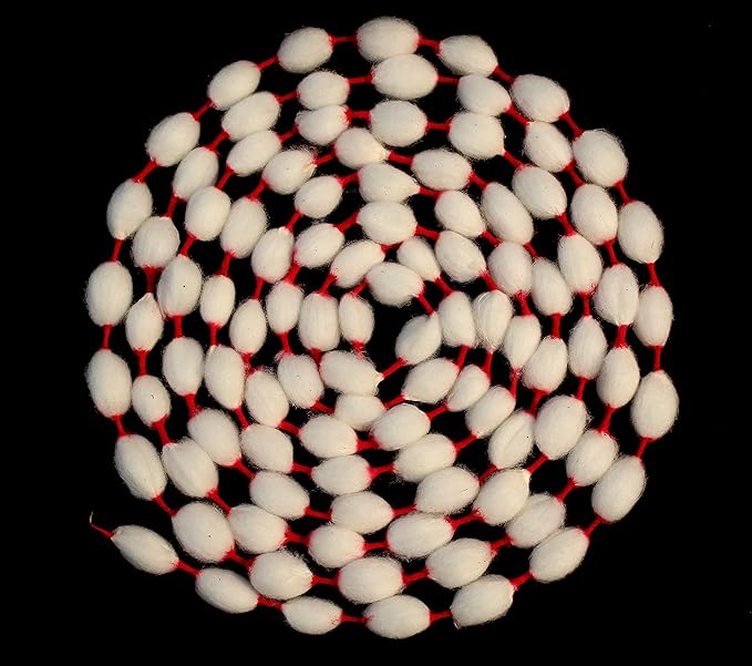 marigold creative houses cotton vastramala or gejje vastra or kapus vastra (set of 10 vastramalas each of 25 gantu (knots) and kumkum) marigold creative houses cotton vastramala or gejje vastra or kapus vastra (set of 10 vastramalas each of 25 gantu (knots) and kumkum)