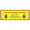 mch cotton vastra mala garland (length 12 inches) (set of 3 garland) (gejje vastra with flowers) with kumkum (length 12 inches) (3) mch cotton vastra mala garland (length 12 inches) (set of 3 garland) (gejje vastra with flowers) with kumkum (length 12 inches) (3)