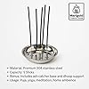 mch stainless steel agarbatti holder | multipurpose incense stick holder with ash collector | durable metal agarbatti stand for home, office & pooja use | (5 sticks holder) (pack of 2) mch stainless steel agarbatti holder | multipurpose incense stick holder with ash collector | durable metal agarbatti stand for home, office & pooja use | (5 sticks holder) (pack of 2)